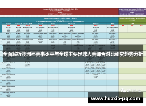 全面解析澳洲杯赛事水平与全球主要足球大赛综合对比研究趋势分析